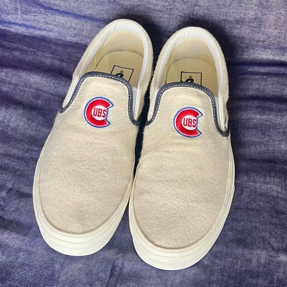 Vans Cubs Classic Slip On Wool Shoes